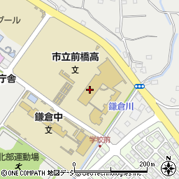 前橋市立前橋高等学校周辺の地図