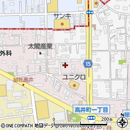 群馬県前橋市総社町高井93周辺の地図