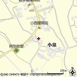 栃木県芳賀郡益子町小泉676周辺の地図