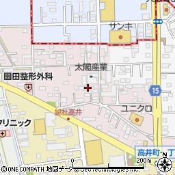群馬県前橋市総社町高井周辺の地図