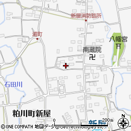 群馬県前橋市粕川町新屋327周辺の地図