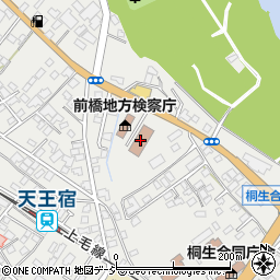 桐生簡易裁判所周辺の地図