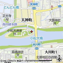 石川県小松市天神町周辺の地図