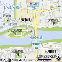 石川県小松市天神町周辺の地図