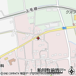 群馬県前橋市粕川町前皆戸26周辺の地図