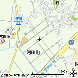 石川県小松市河田町周辺の地図