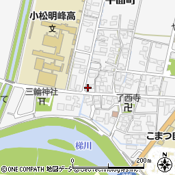 石川県小松市平面町ヨ165-1周辺の地図