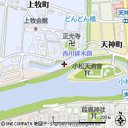 石川県小松市上牧町い周辺の地図