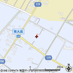 栃木県真岡市東大島590-9周辺の地図