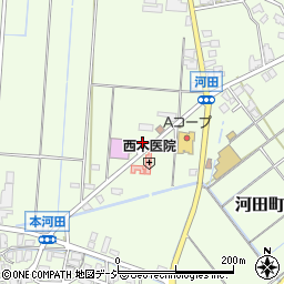 石川県小松市河田町ヌ周辺の地図