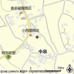 栃木県芳賀郡益子町小泉742周辺の地図