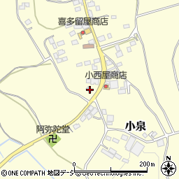 栃木県芳賀郡益子町小泉388周辺の地図