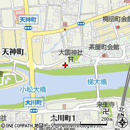 石川県小松市梯町リ周辺の地図
