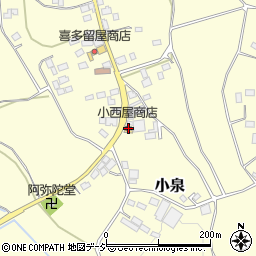 栃木県芳賀郡益子町小泉739周辺の地図