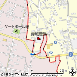 赤城産業株式会社　発泡スチロール工場周辺の地図