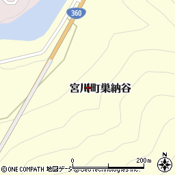 岐阜県飛騨市宮川町巣納谷周辺の地図