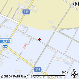 栃木県真岡市東大島583周辺の地図