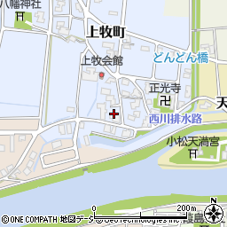 石川県小松市上牧町ロ周辺の地図