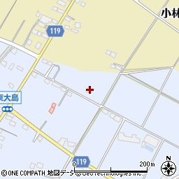 栃木県真岡市東大島593-14周辺の地図