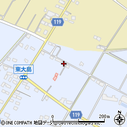 栃木県真岡市東大島590-24周辺の地図