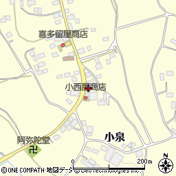 栃木県芳賀郡益子町小泉736周辺の地図