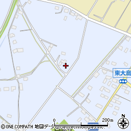 栃木県真岡市東大島1446-9周辺の地図