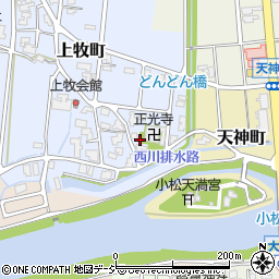 石川県小松市上牧町ニ周辺の地図