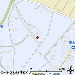 栃木県真岡市東大島1446-5周辺の地図