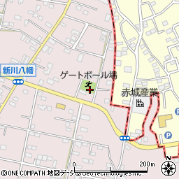 八幡原公園周辺の地図