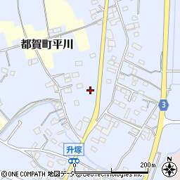 栃木県栃木市都賀町升塚606周辺の地図