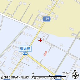栃木県真岡市東大島597-3周辺の地図