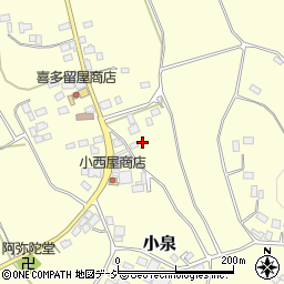 栃木県芳賀郡益子町小泉728周辺の地図