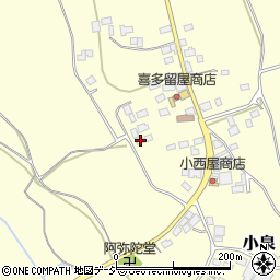 栃木県芳賀郡益子町小泉381周辺の地図