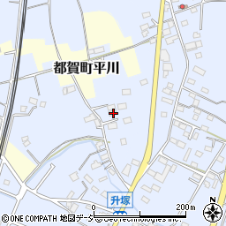 栃木県栃木市都賀町升塚605-7周辺の地図