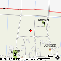 栃木県下野市成田周辺の地図