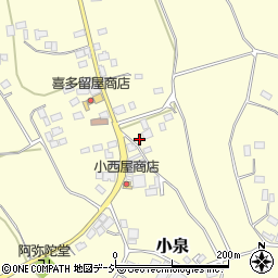 栃木県芳賀郡益子町小泉733周辺の地図