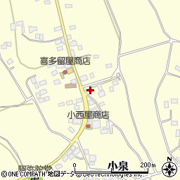 栃木県芳賀郡益子町小泉723周辺の地図