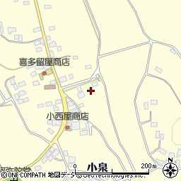 栃木県芳賀郡益子町小泉725周辺の地図