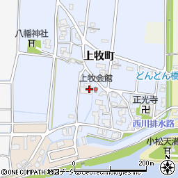 石川県小松市上牧町は周辺の地図