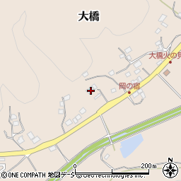 茨城県笠間市大橋2252周辺の地図