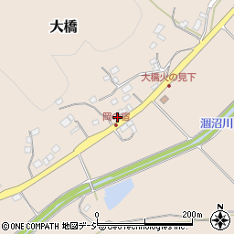 茨城県笠間市大橋2200周辺の地図