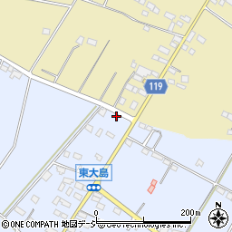 栃木県真岡市東大島1449-2周辺の地図