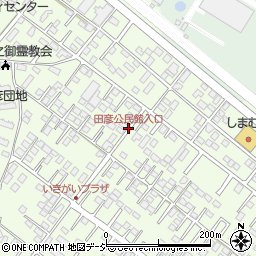 田彦公民館入口周辺の地図