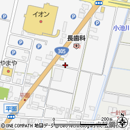 石川県小松市平面町カ周辺の地図