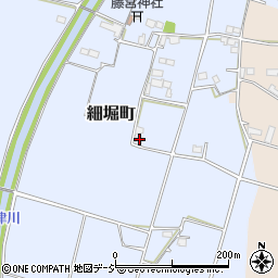 栃木県栃木市細堀町141周辺の地図