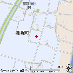 栃木県栃木市細堀町周辺の地図