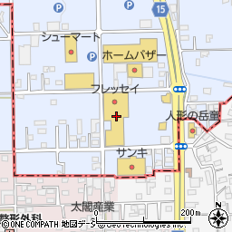 ダイソーフォリオ吉岡店周辺の地図