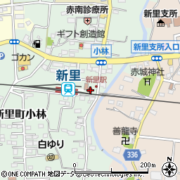 上毛電気鉄道株式会社　新里駅周辺の地図