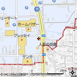 寿司うどん 源氏家族 吉岡店周辺の地図
