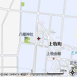 石川県小松市上牧町ハ周辺の地図